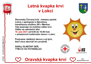 Darovanie krvi LOKCA - LETNÁ KVAPKA 1